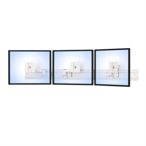 01 multiple wall mounted monitor arm front view 1