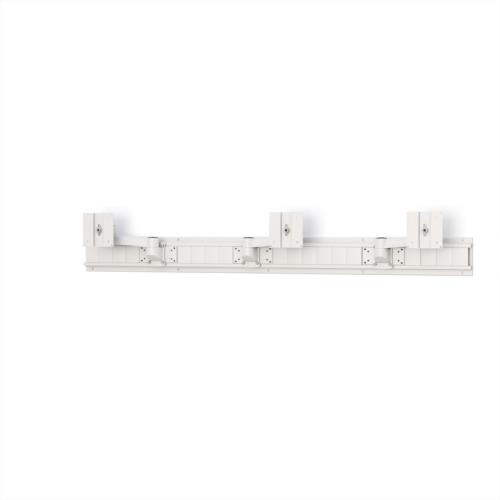 03 multiple wall mounted monitor arm without monitors extended arms 1