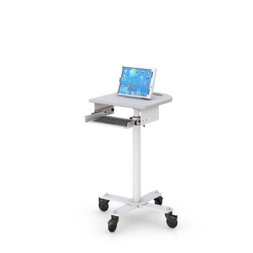 772099 ergonomic ipad mobile tablet cart