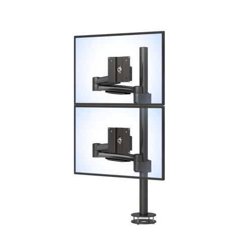 772498 double arm adjustable monitor stand