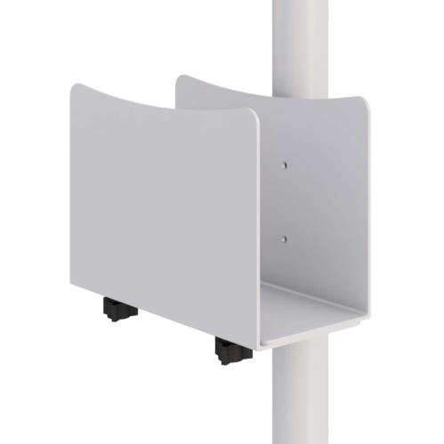 772777 floor mounted dual monitor computer stand pole mounted cpu holder