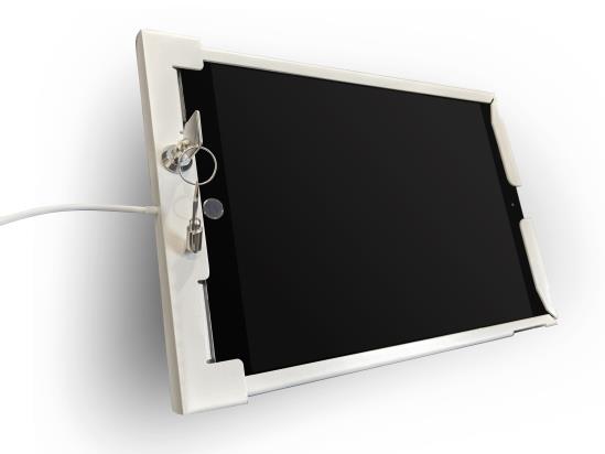 772821 ipad tablet frame with secure locking mechanism