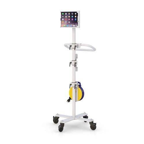 772844 mobile ipad tablet communications cart with power extension cable