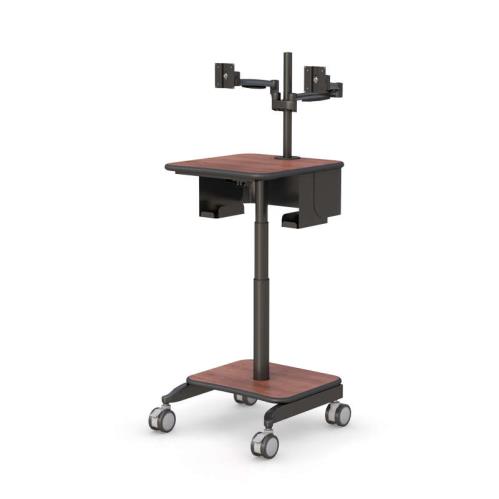 OEM 8 ergonomic height adjustable computer cart on wheels