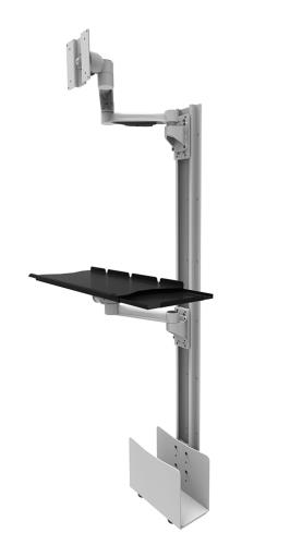wall mounts vertical with folding arms side